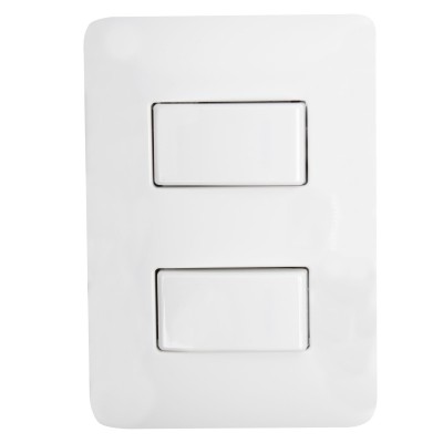 Interruptor doble matix blanco